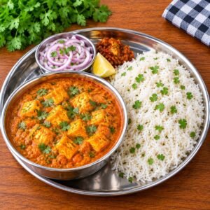 Paneer Curry + Rice
